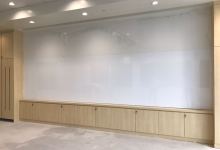5.3m W x 1.45m H Seamless magnetic dry erase whiteboards