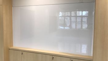 5.3m W x 1.45m H Seamless magnetic dry erase whiteboards