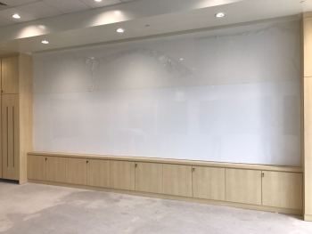8m long magnetic whiteboard