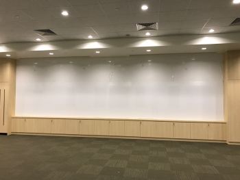 8m long magnetic whiteboard