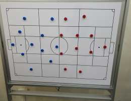 Magnetic Mobile Whiteboard with print for Football Club