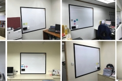 23 m sq (12 rooms) Visual Magnetics Premium<br /> Series whiteboard system with border frames