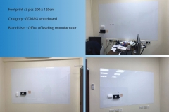 GDMAG whiteboard - 3 pcs 200 x 120cm