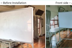 Installation of Magnetic Mobile Whiteboard (Front side)