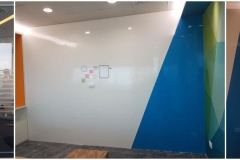 Magnetic Color White Board wall to wall for MNC customer