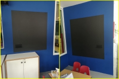 Magnetic chalkboard at School