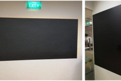 Magnetic chalkboard at learning centre