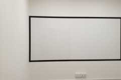 Magnetic whiteboard with frame