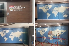 NTU Global Lounge - 11.9 m sq Visual<br /> Magnetics Premium Series Mural Wall system