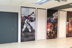Premium Magnetic Whiteboard, Magnetic Wall Mural and Stickers installation at Fire Station
