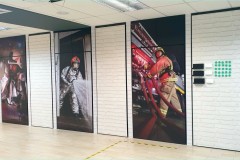 Premium Magnetic Whiteboard, Magnetic Wall Mural and Stickers installation at Fire Station