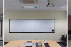 Premium Magnetic Whiteboard system with frames 4mx1.2m
