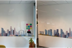 Printed Magnetic Whiteboard At Local Bank