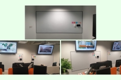 Visual Magnetic Whiteboard With Frames At Local Bank