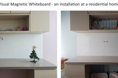 Visual Magnetic Whiteboard - installation<br /> at residential home