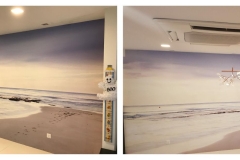 Visual Magnetic wallpaper graphic system at a residential home