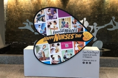 Year 2 of Nurses day rolving magnetic display at Raffles Hospital