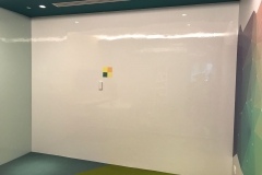 See our customized wall to wall <br />magnetic whiteboard installed at Daimler